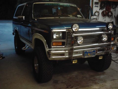 1978 Ford Bronco - This 1978 Ford Bronco is equipped with auxiliary lights and off-road tires.