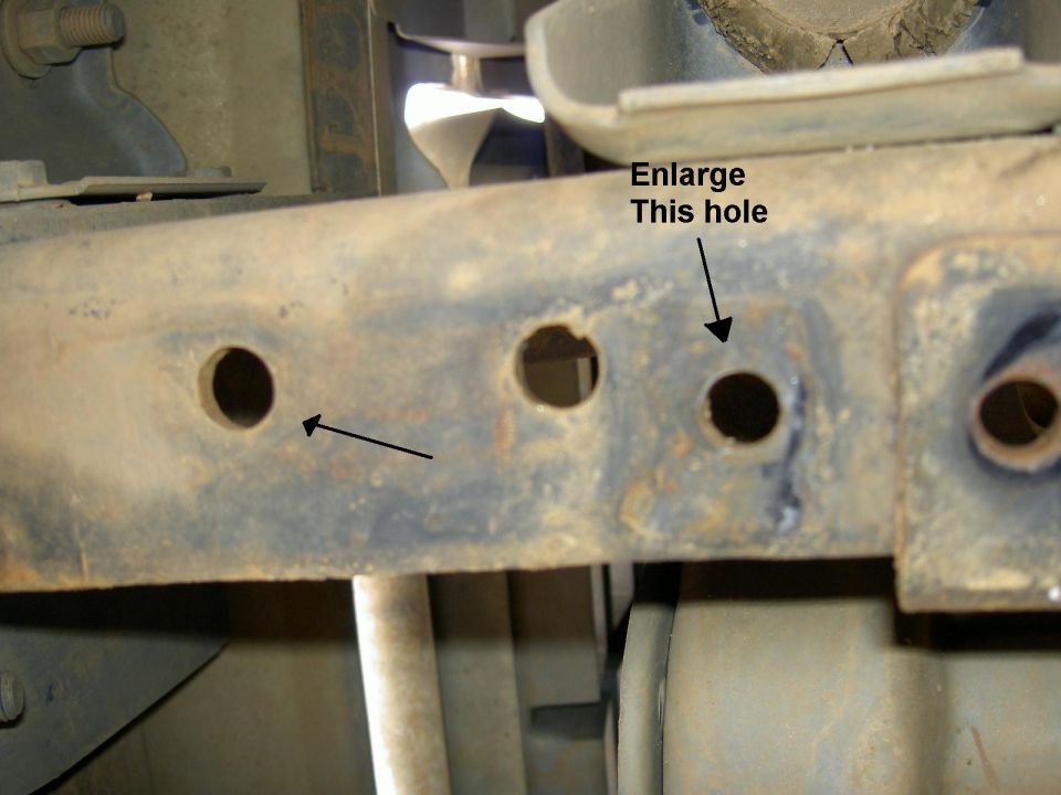 Existing Frame Holes