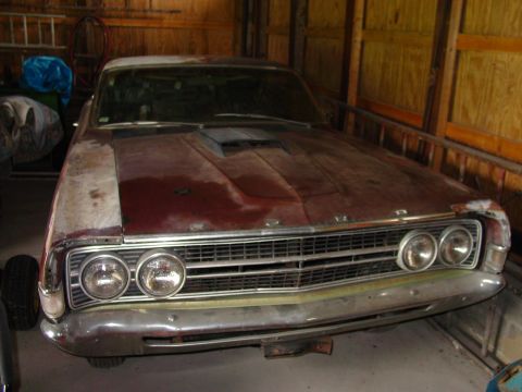 1969 Ford Fairlane - Purchased car with '68 GT grille which will be replaced with correct matte balck Cobra grille
