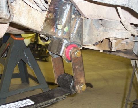 1986 Ford Ranger - Rear hanger for front springs sectioned to reduce postive caster