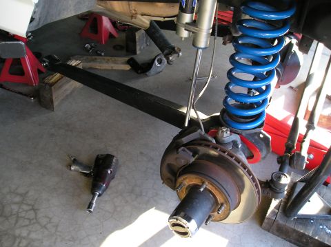 1993 Ford Bronco - hanging by the coils
