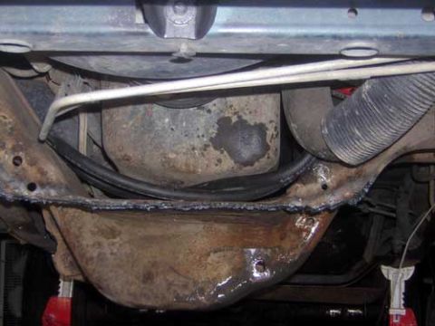 1995 Ford Bronco - power steering lines should tuck back above engine crossmmeber fine, i'll probably ziptie onto the tranny hardlines to keep in place