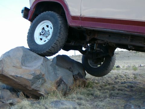 1985 Ford Bronco - She walked right up the boulder