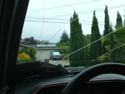 1989 Ford Bronco - busted windsheild