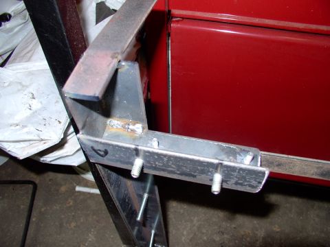 1986 Ford Bronco - The extra piece of angle iron will mount the adjustable controller inside the rail and the continuous duty solenoid on it's outside. They w…