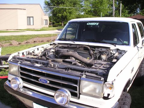 1990 Ford Bronco - Hood's gotta' go