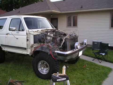 1990 Ford Bronco - think of the tire clearance gained