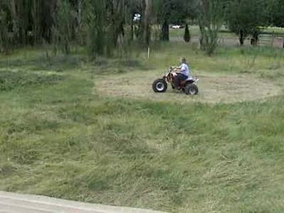 1984 Honda ATC200X - karrie riding honda 200x