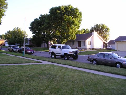 1990 Ford Bronco - out in street