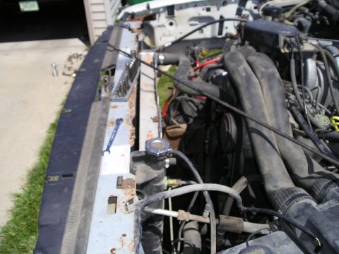 1990 Ford Bronco - bolt radiator back up