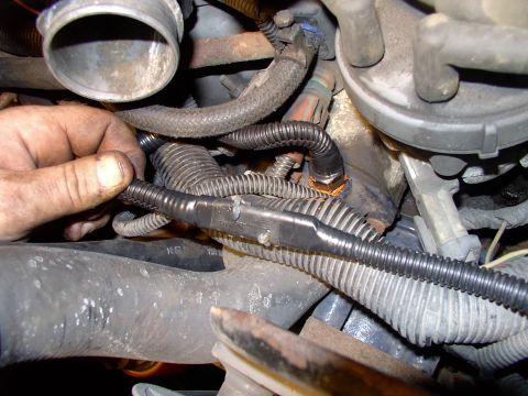 1986 Ford Bronco - Here's the the quick disconnect all together and stuffed full of dielectric grease. The sensor, behind it is coated in sealant and threaded…