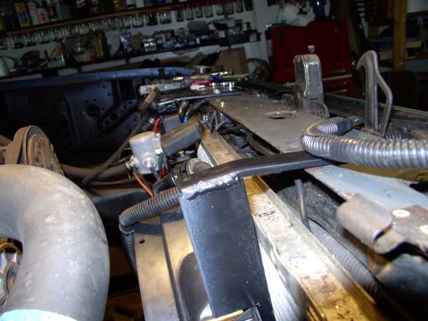 1986 Ford Bronco - You can just make out one of only two self tapping bolts that hold the framework in place. Note that as low profile as the framework is, th…