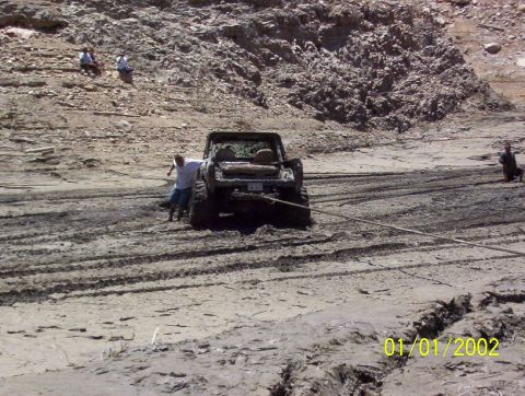 1985 Ford Bronco - snapped a rr u joint on this run.