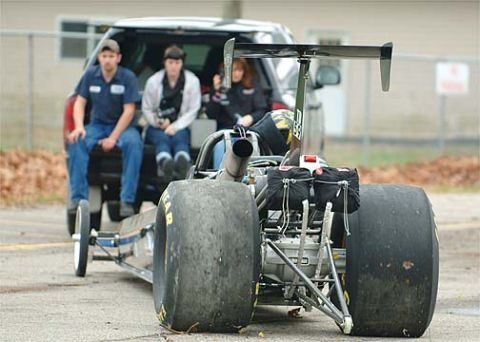 2003 Dodge 3500 - Neat shot of us going back to the pits.