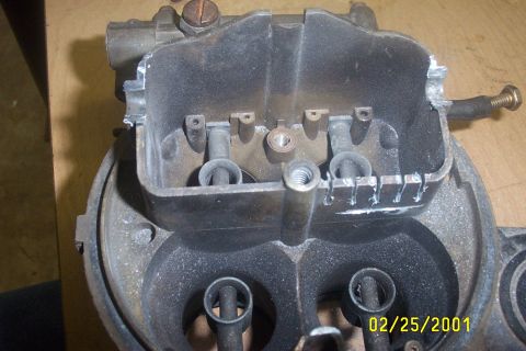 1979 Ford F-150 - A carburetor part is shown with a date stamp of 02/25/2001 in the corner.