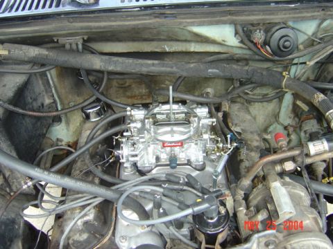 1986 Ford Bronco - 351w edelbrock 1400 carb, edelbrock performer intake