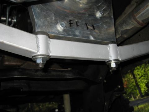 1976 Ford F-150 - A close up of how it is mounted to the adapter. Notice how there are studs not bolts, there won't be any trouble trying to thread in bolts…