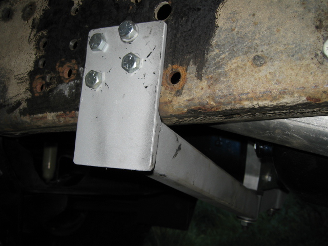 Again, bolted not welded to the frame for ease of removal, installation.