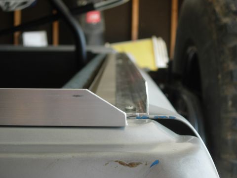 1995 Ford Bronco - body aluminum - view down the tailgate