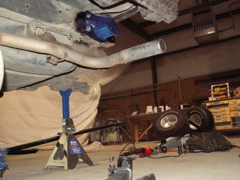 1988 Ford Bronco - Yep.... The tail pipe is gonna cause problems. Both sides (true duals) have to be cut and modified.