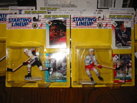 1991 Ford Bronco - These are collectible hockey player figures from the Starting Lineup series, each packaged with a trading card.