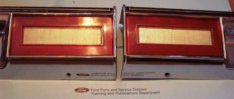 1985 Ford LTD Crown Victoria - Pair of Ford tail lights, likely from a sedan or coupe.