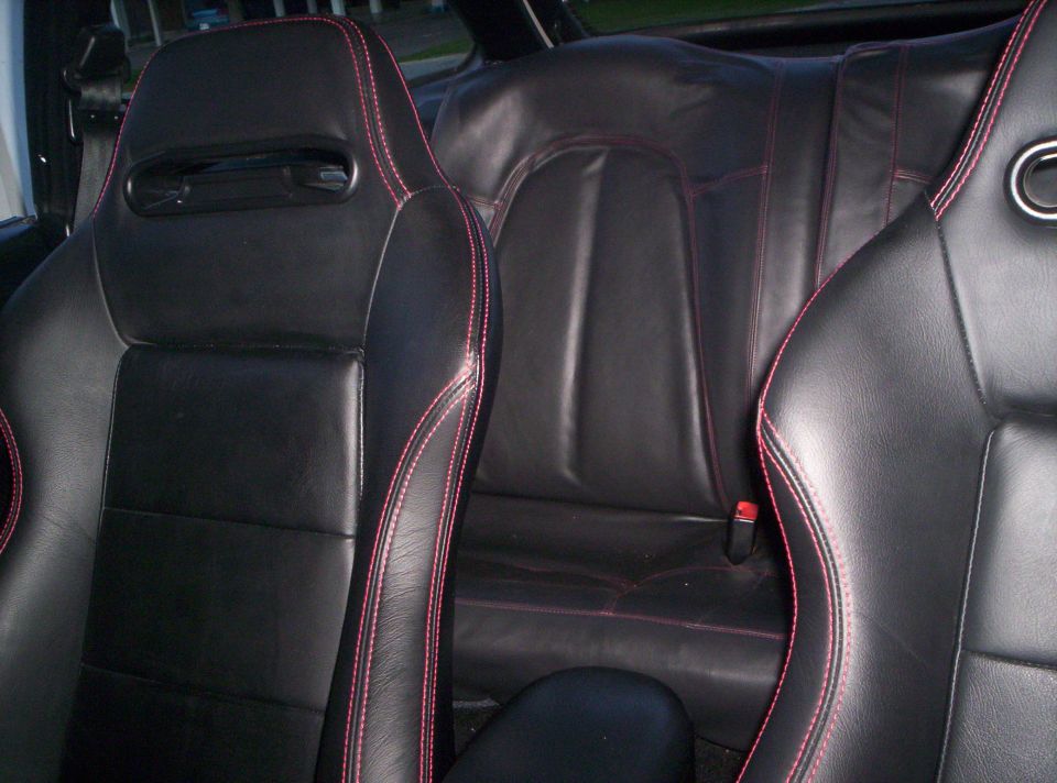 You can see the back seats in this shot (reapohlstered by Fabricated Automotive Designs)