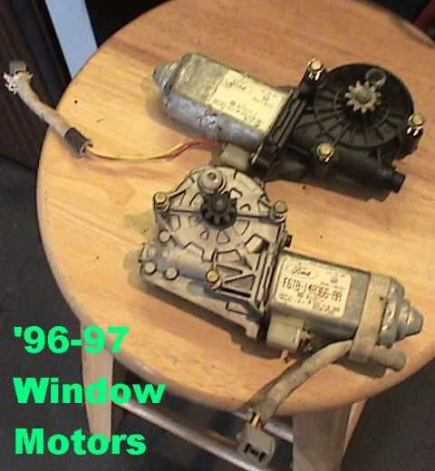 1983 Ford Bronco - Left window motor from 97 truck, tested smooth, quiet, & strong. Fits older vehicles. Sold bottom motor