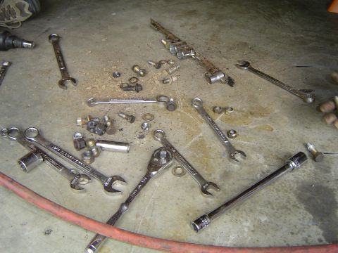 1989 Ford Bronco - All the tools needed to remove TTB brackets