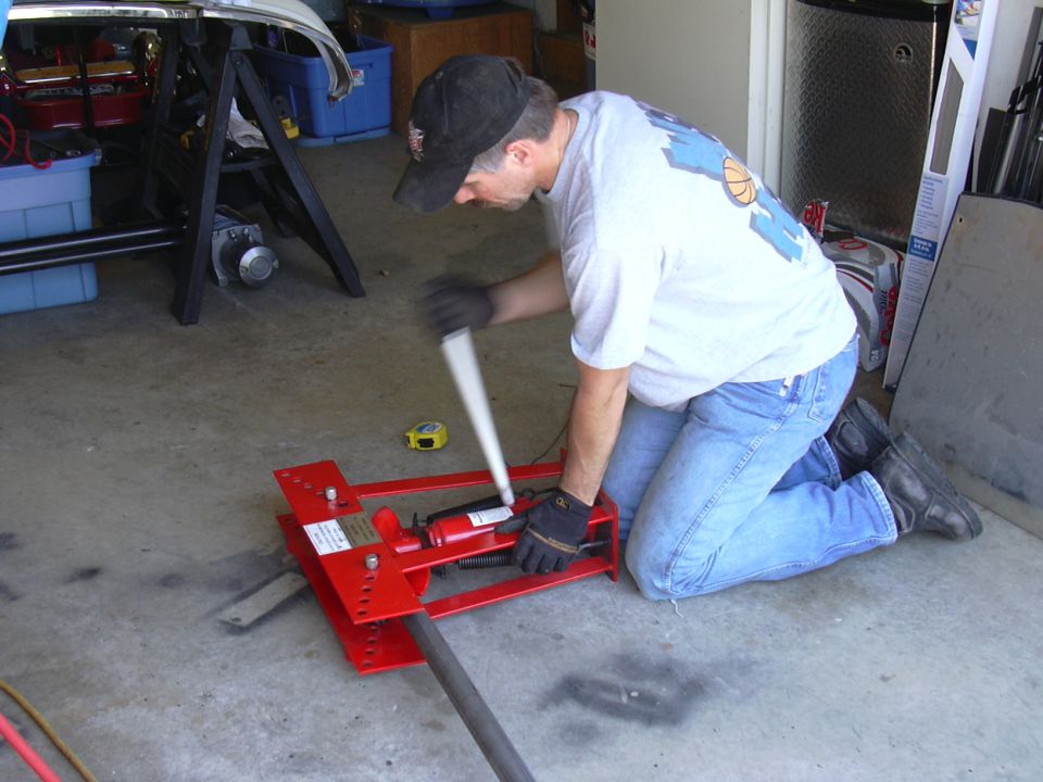 Had to make due for bending tubing.  Added heat with a torch and it worked ok.