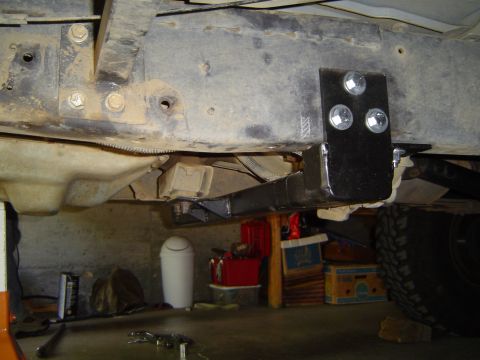 1989 Ford Bronco - Crossmember Mark fabbed up earlier