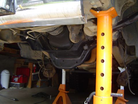 1989 Ford Bronco - Crossmember cut....no looking back now