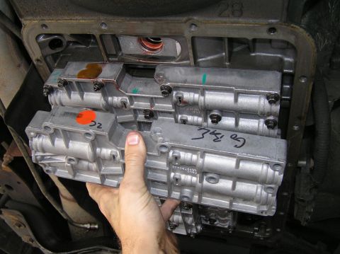 2000 Ford Excursion - Removing the valve body from a vehicle's transmission for service or repair.