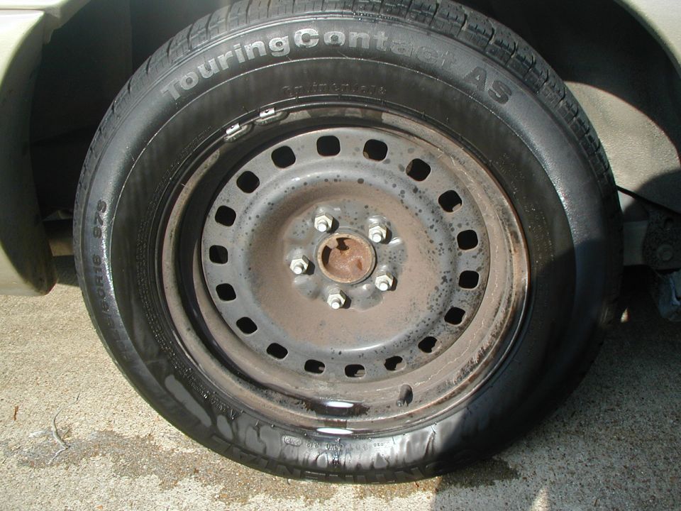 Right after I took off my full wheel covers.