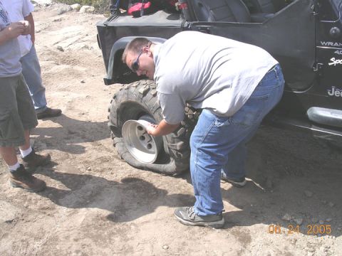 1994 Ford Bronco - we figured Brett in the jeep would be the first to break, and he did