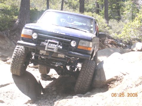 1994 Ford Bronco - starting the old sluice, should be first picture