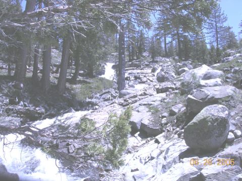 1994 Ford Bronco - cool waterfall on the way up caddy