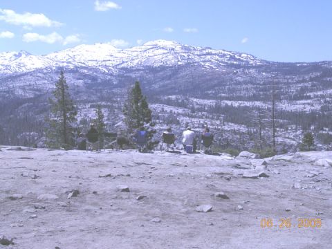 1994 Ford Bronco - having lunch on Top of Cadillac Hill.