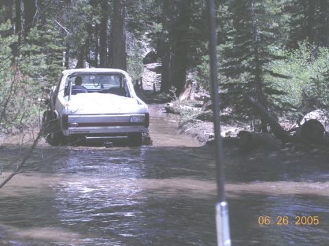 1994 Ford Bronco - Dave leading us out through some deep water, to get to the staging area