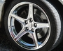 2002 Ford Mustang - Close-up of a vehicle's wheel and tire.