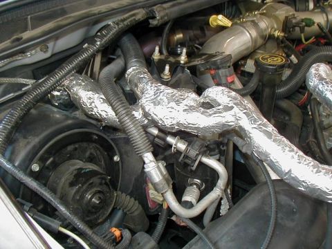 2002 Ford Excursion - Overview of the cold lines I insulated