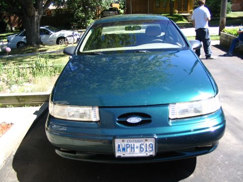 1993 Ford Taurus - Thomas' new car, and mine in the background