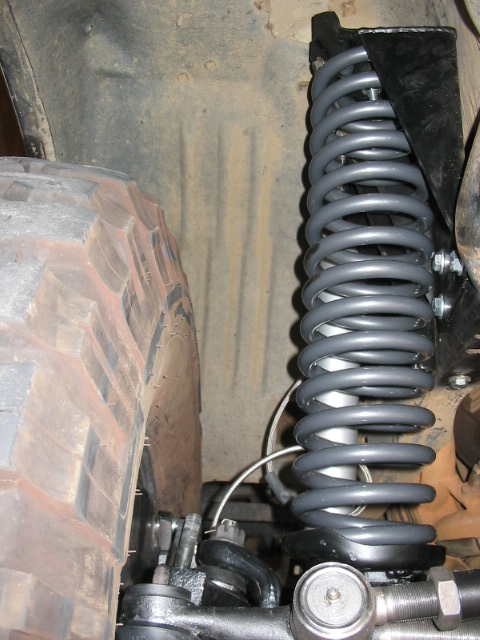 1995 Ford Bronco - this is after the fix, wedge in bottom welded to the cup, made a new upper attaching strap, and added a U bolt retainer as well.