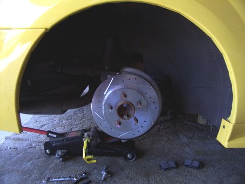 2002 Ford Mustang - New D&S rotors installed on rear