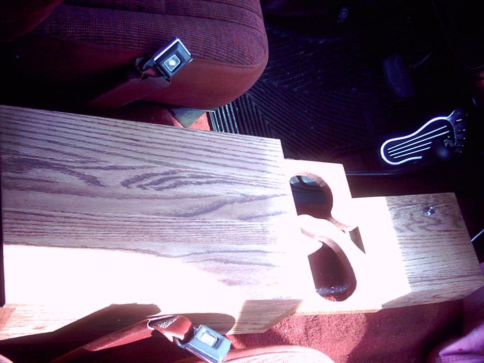 the whole thing, low pro console, cup holders nd ligt box that neds more switches