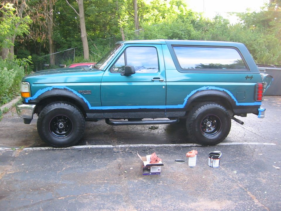 just have to wait another 3 hours for it to dry, screw, i took the tape off like an hour after i finshed the last fender.