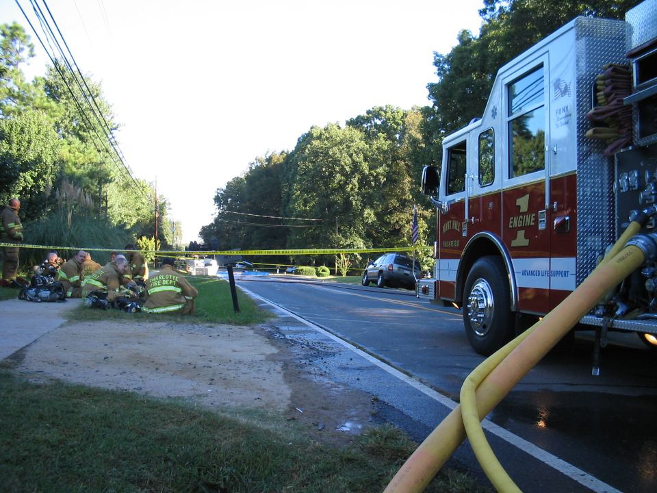 Our department was command due to it being in our area, but left it up to Charlotte Hazmat to do the dirty work, since thats what they're trained specifically to do.