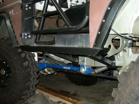 1995 Ford Bronco - Custom suspension and roll cage installed on a 1995 Ford Bronco.