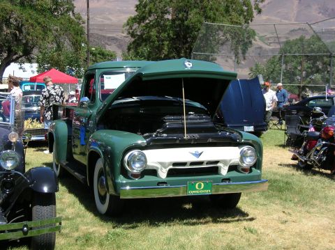 1954 Ford F-250 - Rufus, OR Fourth of July car show. 1st car show since restoration.