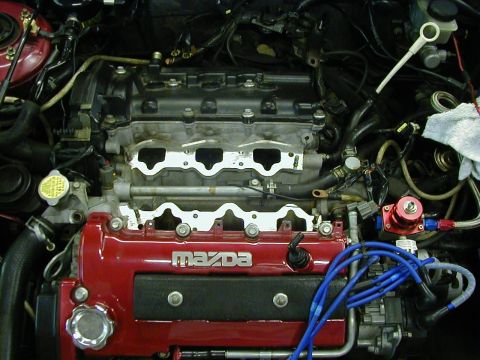 1994 Ford Probe - Engine bay view of a Mazda vehicle, showing the engine block and associated components.